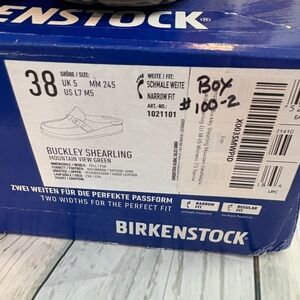 Birkenstock Buckley Shearling Mountain View Green 38